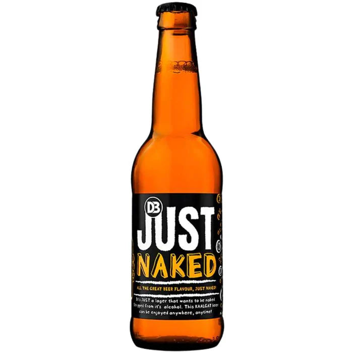 Just Beer Naked Zero % non alcoholic beer 340ml