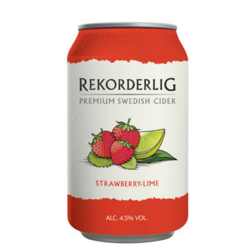 Rekorderlig Cider Strawberry & Lime 330ml can